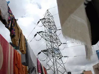 woman pulled In By High Tension Wire