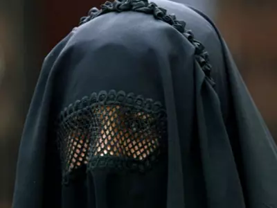 Burqa woman