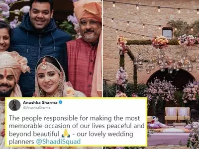 Anushka Sharma and Virat Kohli thank their wedding planners.