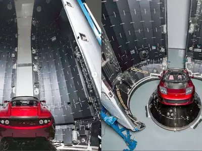Elon Musk's Tesla Roadster on Falcon Heavy