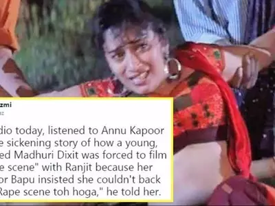 Madhuri Dixit was forced to do a rape scene.