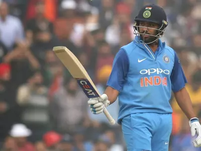 Rohit Sharma hit his hundred in 35 balls.