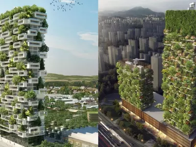 Asia's First Vertical Forest Is Coming, With 3,000 Plants Making 60 Kg Oxygen Every Single Day!