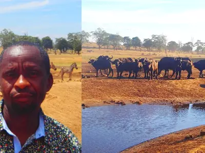This Man Drives Through Drought-Hit Region Every Day To Bring Water To Wild Animals!