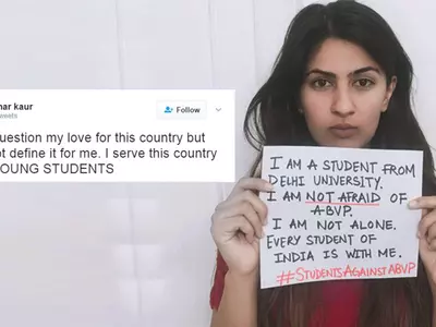Trolls Tried To Shame Her And Shut Down Her #StudentsAgainstABVP Campaign But Kargil Martyr’s Daughter Gur Mehar Kaur Put Them In Their Place