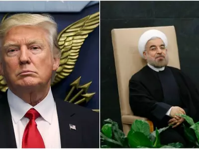 Donald Trump and Iran's President