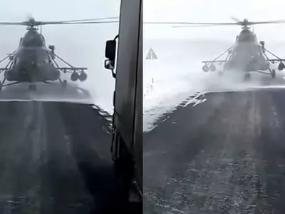 Mi-8 helicopter highway