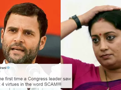 Rahul Gandhi Gives The Word 'SCAM' A New Meaning, Faces The Wrath Of Smriti Irani!