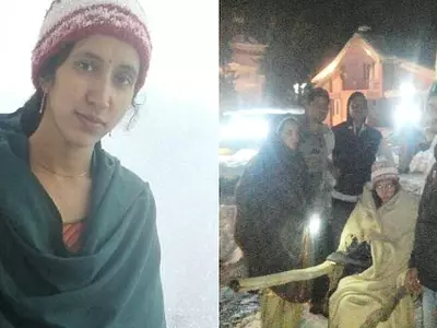 Hero Cops In Simla Walk For 3 Hours In Snow And Carry A Pregnant Woman To Hospital On A Cot!
