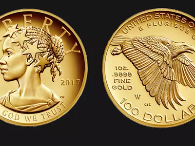 Lady Liberty On New Gold Coin