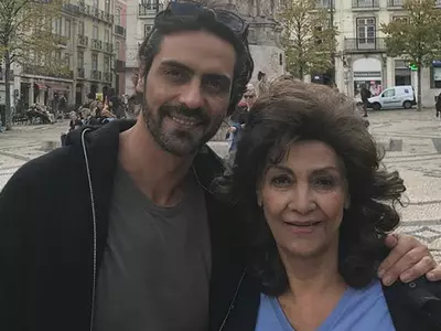 Arjun Rampal with His Mother