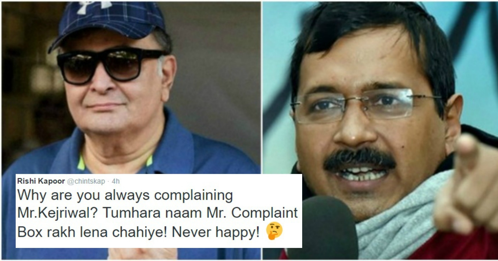 Even Rishi Kapoor Is Fed Up Of Delhi Cm Arvind Kejriwal Calls Him A