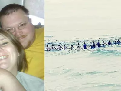 Humanity Wins! Florida Beachgoers Form A Human Chain To Save A Family Trapped At Sea