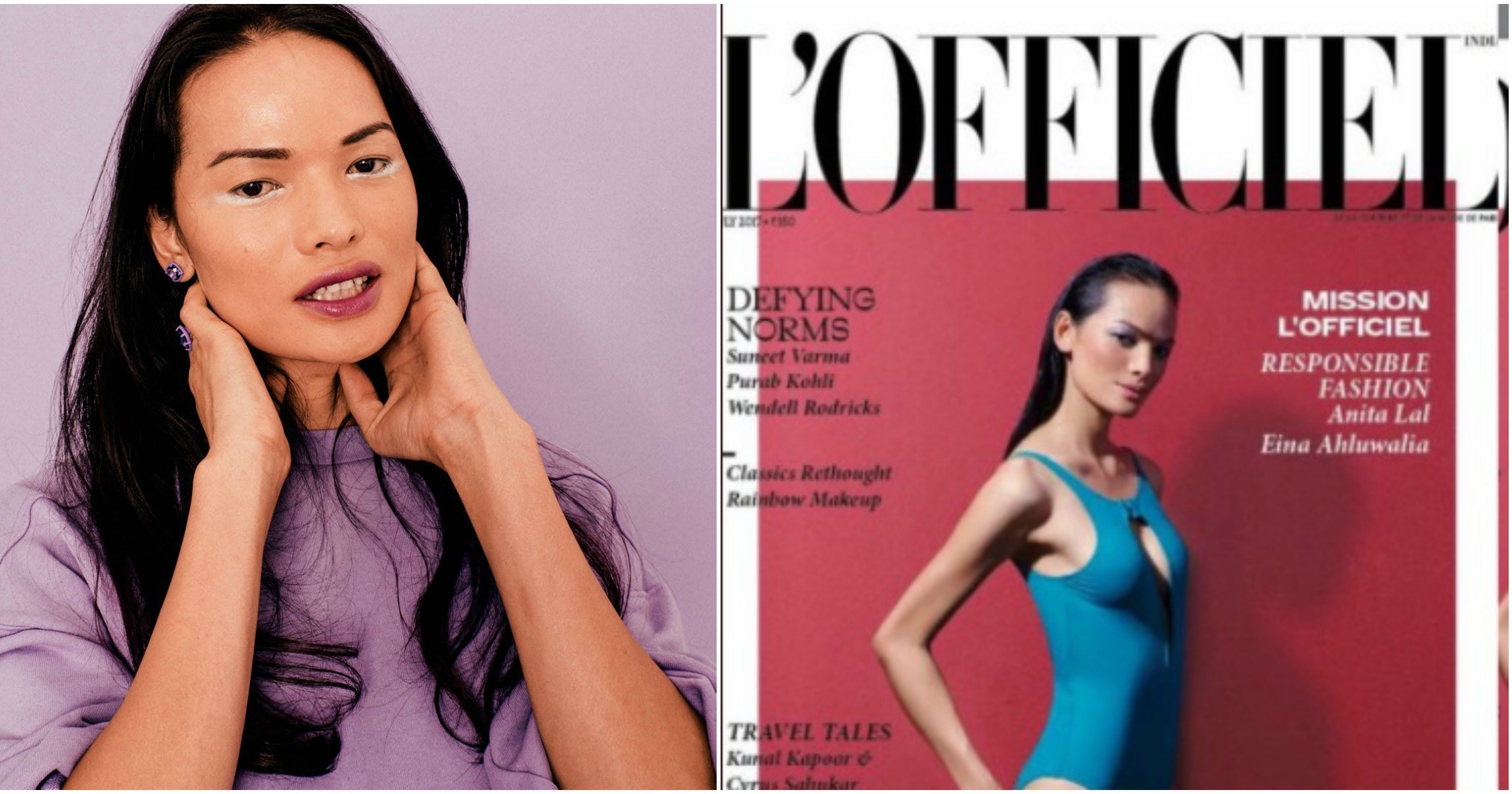 In A First Transgender Model Anjali Lama Shines On The Cover Of L Officiel India