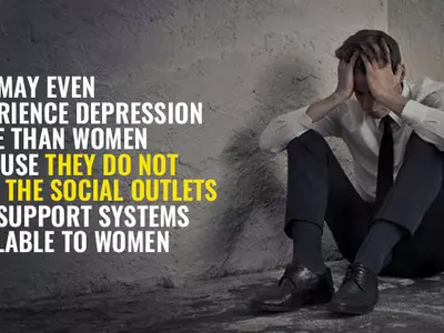 Men face depression equally