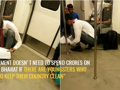 Jaipur Boy Clenaing Metro