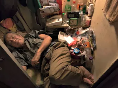 People in Hong Kong are living in 'coffin homes' to save money
