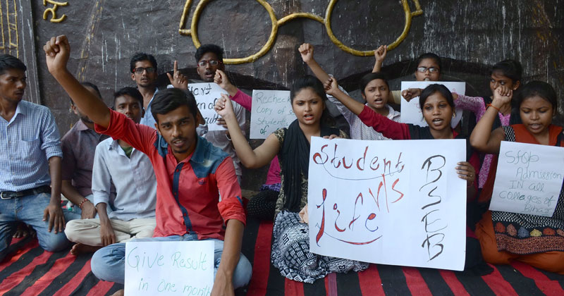 Hundreds Of Students In Bihar Are Protesting Against Their Results ...