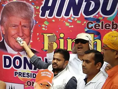 Hindu Sena Celebrates Birthday Of Donald Trump
