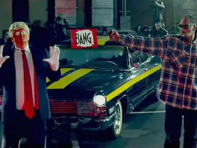 Snoop Dogg  sparks outrage for shooting a toy gun at a Donald Trump