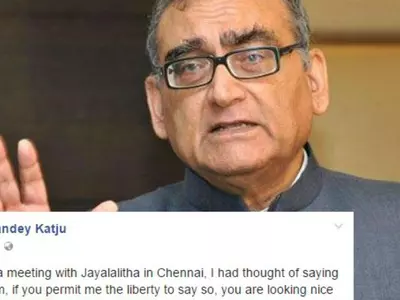 Justice Markandey Katju Reveals How He Was Smitten By Former TN CM, Says ' I had a crush on Jayalalithaa' Through FB Post