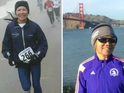 70-year-old runs 7 marathons in a week