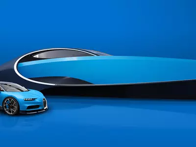 Bugatti Chiron Niniette yacht