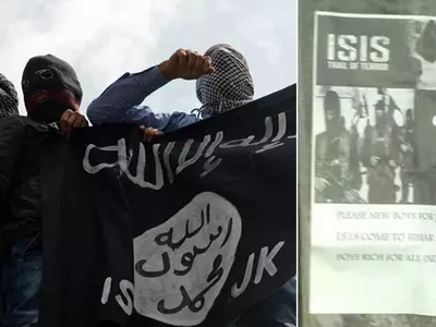 ISIS Posters in Rohtas Village In Bihar