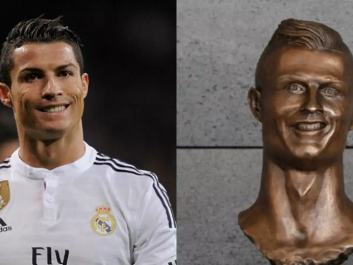 Cristiano Ronaldo Gets A New Bust In His Honour & We're Wondering