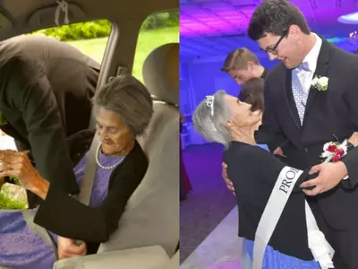 This Grandson Took His Grandmother To Prom After Finding Out That She Was Dying Of Cancer