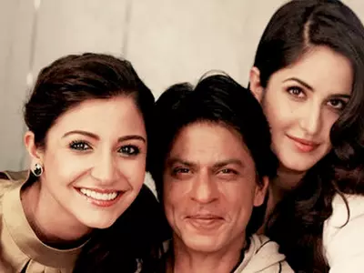 Katrina, Anushka and Shah Rukh Khan