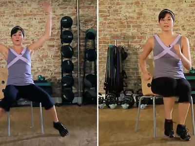 SparkPeople chair cardio workout
