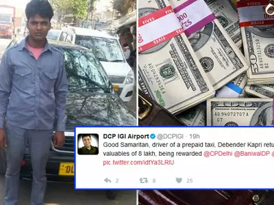 Delhi taxi driver returned valuables worth Rs 8 Lakhs