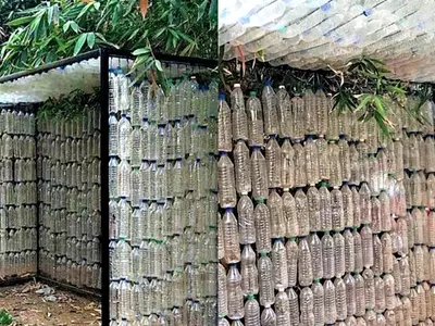 Hyderabad builds first bus stop using recycled plastic bottles
