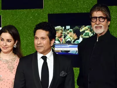 Amitabh Bachchan and Sachin Tendulkar
