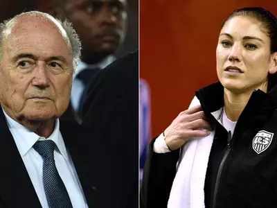 Sepp Blatter and Hope Solo