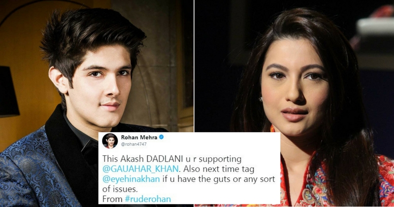 Ex-bigg Boss Contestant Rohan Mehra Lashes Out At Gauahar Khan For 