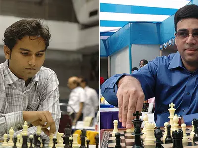 Swapnil and Viswanathan Anand