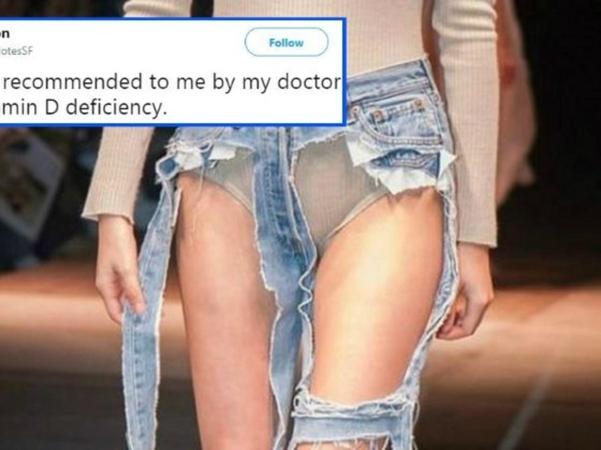 These Unbelievably Cringeworthy 'Thong Jeans' Are Now A Thing And