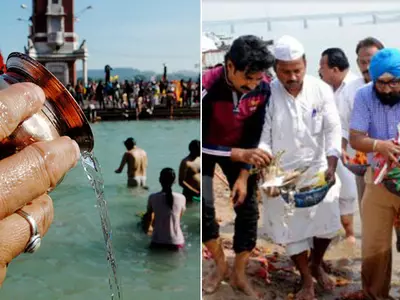 Hindu and Muslims clean Ghats