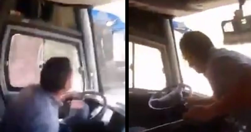 This Columbian Bus Driver Literally Let Go Of His Steering Wheel To ...