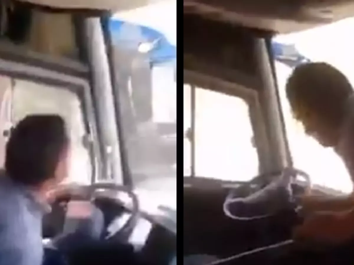 This Columbian Bus Driver Literally Let Go Of His Steering Wheel To ...