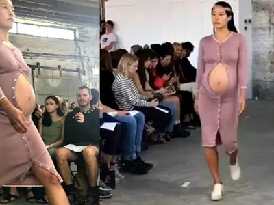 8-Month-Pregnant Model Breaks Stereotypes, Walks The Ramp At New York Fashion Week