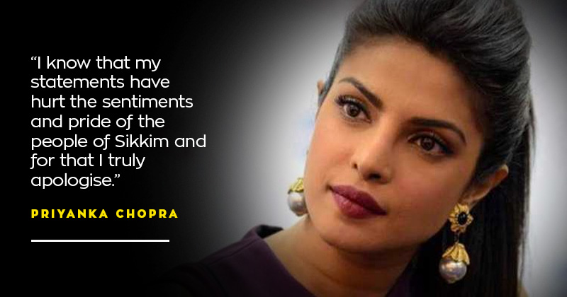 After Being Trolled, Priyanka Chopra Apologises For Calling Sikkim ...
