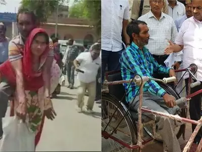 Disabled Man Seen Being Carried On Shoulder By His Wife Gets A Tricycle
