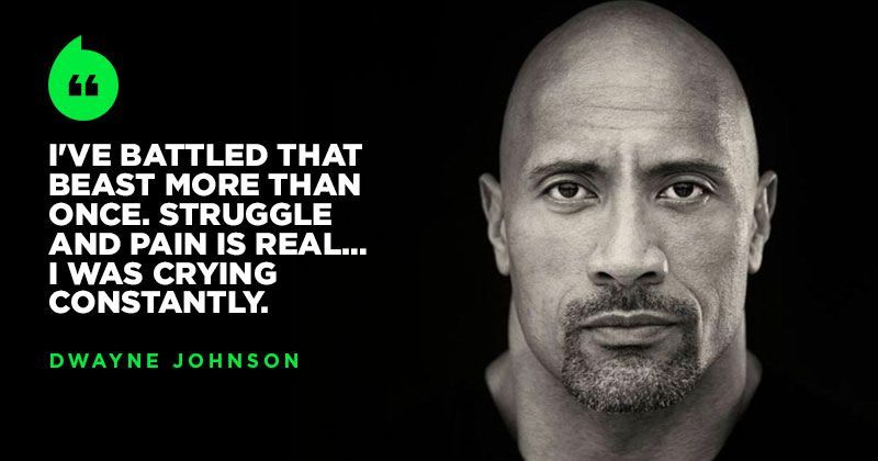 Dwayne Johnson Reveals About His Battle With Depression 