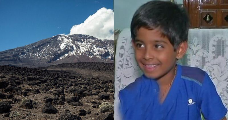 This 7-Year-Old Hyderabad Boy Has Climbed Africa's Tallest Peak Mt.  Kilimanjaro