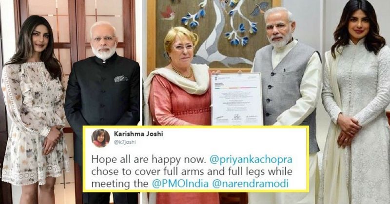 After Being Trolled For ‘showing Legs To Pm Modi Earlier Priyanka