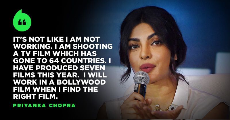 Priyanka Chopra Has An Epic Reply To Those Who Are Hounding Her With
