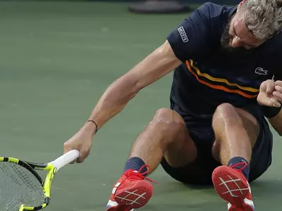 Benoit Paire took out his frustrations on the very instrument used to play the game